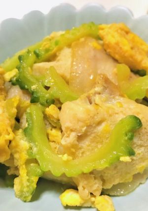 冷凍豆腐と卵と豚肉でゴーヤチャンプルー-レシピのメイン写真