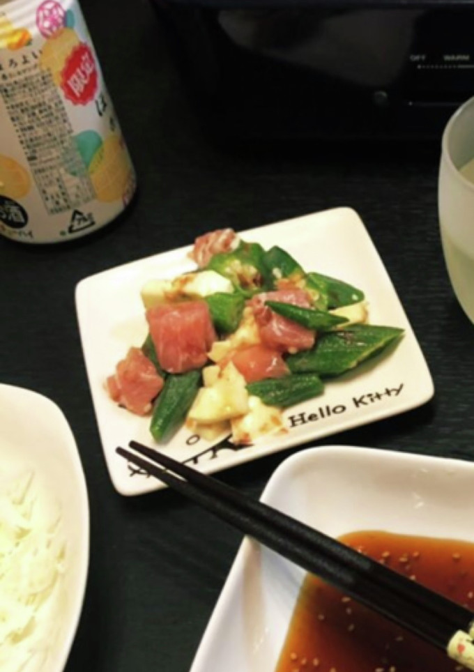 おくらと生ハムのおひたし？-レシピのメイン写真