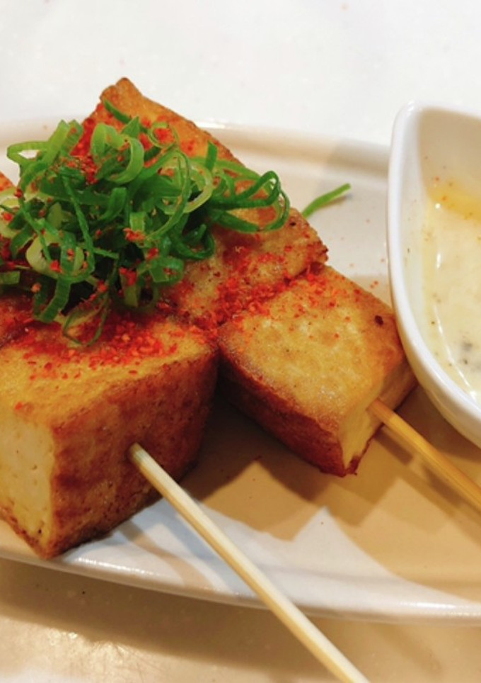 おつまみ厚揚げ串焼き　味噌マヨソース-レシピのメイン写真