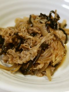 牛肉とゴボウと糸コンのしぐれ煮-レシピのメイン写真