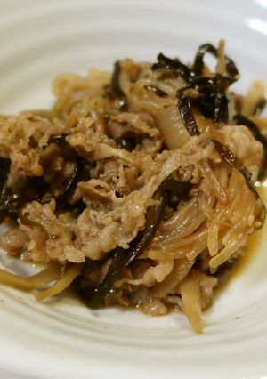 牛肉とゴボウと糸コンのしぐれ煮-レシピのメイン写真