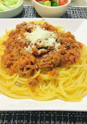 簡単基本のミートソーススパゲティ-レシピのメイン写真