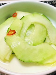 簡単瓜すぐ食べられる・うりのお漬物-レシピのメイン写真