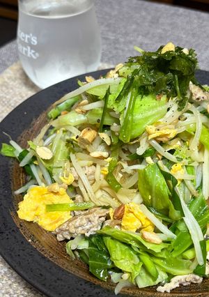 稲庭うどんで、鶏ひき肉のパッタイ風うどん-レシピのメイン写真