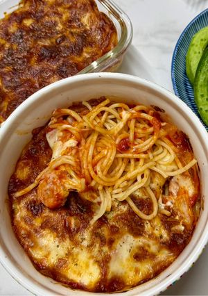 チーズオーブンオーロラ貧民パスタ-レシピのメイン写真