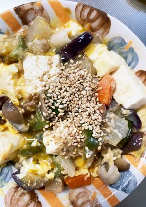 全てレンジ温野菜卵梅しそ炒飯味チャンプル-レシピのメイン写真