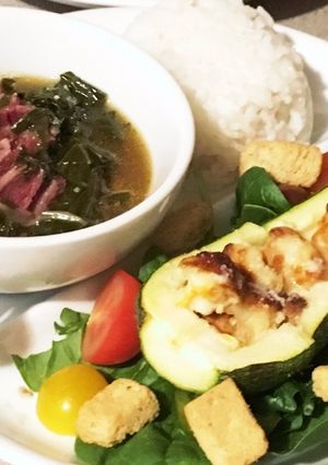 チキンナゲットチーズズッキーニボート-レシピのメイン写真