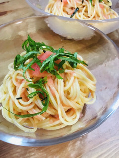 簡単☆青しそ香る たらこの冷製パスタ-レシピのメイン写真