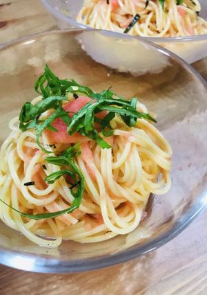 簡単☆青しそ香る たらこの冷製パスタ-レシピのメイン写真