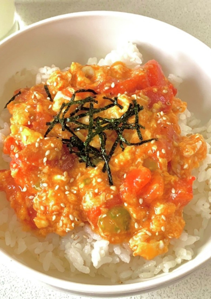 ご飯に合う！トマトと卵の炒めもの-レシピのメイン写真