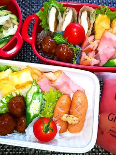 息子と娘のお弁当'20.8.21-レシピのメイン写真