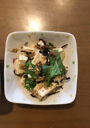 さっぱり美味しい！大葉と豆腐のごまサラダ-レシピのメイン写真