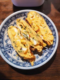 刻み大葉とコーンのだし巻き卵焼き✾✿✾✿-レシピのメイン写真