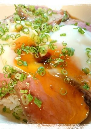市販品使用☆ローストビーフ丼-レシピのメイン写真