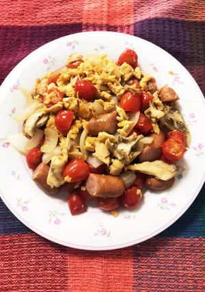 簡単！香味ペーストでウインナー炒め♪-レシピのメイン写真