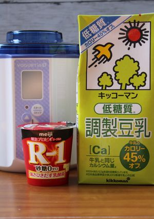 R-1砂糖0と低糖質調整豆乳でヨーグルト-レシピのメイン写真