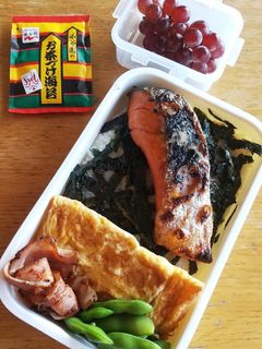 お弁当(8/21)お茶漬け-レシピのメイン写真