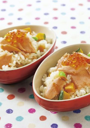 塩秋鮭と夏野菜のピラフ-レシピのメイン写真