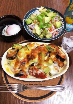 アボカドとナスのトマトオーブン焼き-レシピのメイン写真