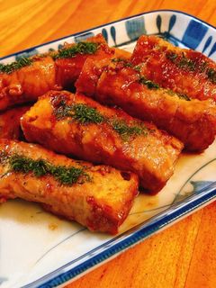 厚揚げの肉巻き-レシピのメイン写真