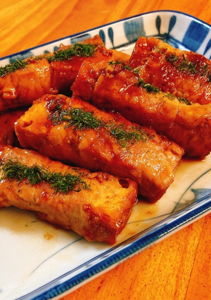 厚揚げの肉巻き-レシピのメイン写真