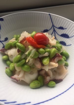 タコと枝豆のバジルマリネ炒め-レシピのメイン写真