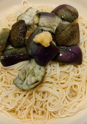 超簡単☆さっぱり茄子そうめん-レシピのメイン写真