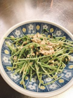 豆苗のツナマヨ和え-レシピのメイン写真