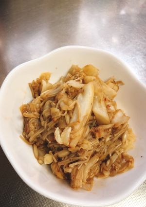 キャベツとえのきのピリ辛炒め-レシピのメイン写真