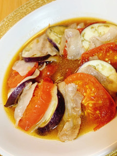 豚バラと茄子とトマトの重ね蒸し-レシピのメイン写真