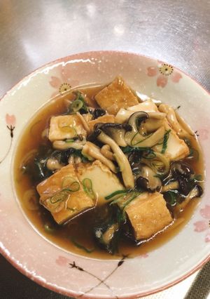 ひらたけと厚揚げのオイスター煮-レシピのメイン写真