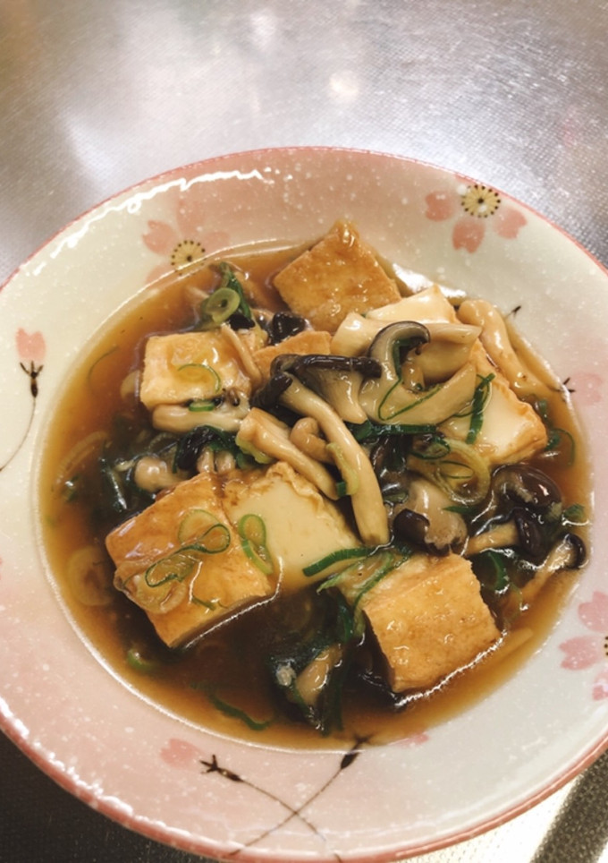 ひらたけと厚揚げのオイスター煮-レシピのメイン写真