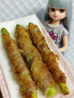 リカちゃん♡アスパラ肉巻き(パン粉焼き)-レシピのメイン写真