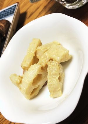 3分つくおき♡水煮蓮根DE辛子味噌和え-レシピのメイン写真