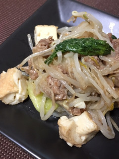 ☆高蛋白低糖質☆牛肉と厚揚げの中華炒め-レシピのメイン写真