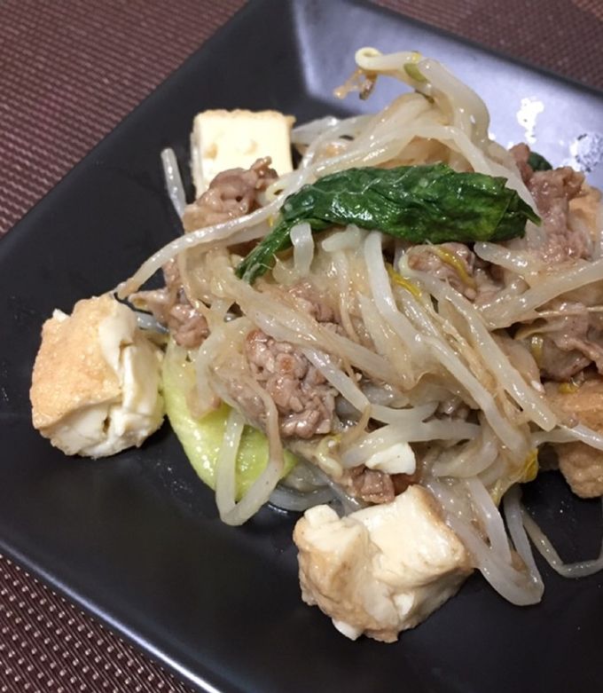 ☆高蛋白低糖質☆牛肉と厚揚げの中華炒め-レシピのメイン写真