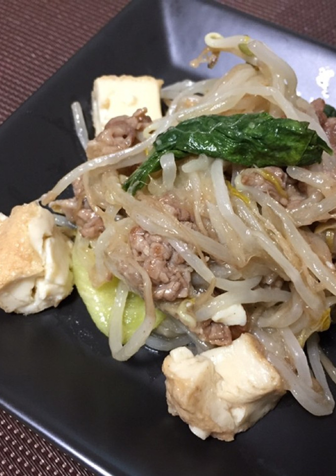 ☆高蛋白低糖質☆牛肉と厚揚げの中華炒め-レシピのメイン写真