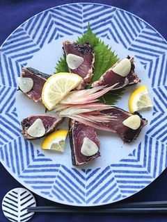 薬味たくさんかつおのたたき刺身-レシピのメイン写真
