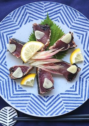 薬味たくさんかつおのたたき刺身-レシピのメイン写真