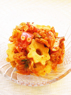 ☺簡単♪たことちくわぶのキムチ和え☺-レシピのメイン写真