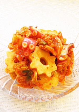 ☺簡単♪たことちくわぶのキムチ和え☺-レシピのメイン写真