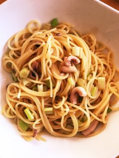 塩辛入れるだけパスタ!-レシピのメイン写真