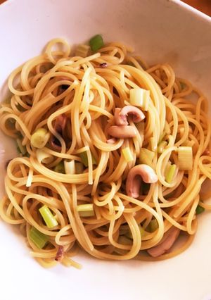 塩辛入れるだけパスタ!-レシピのメイン写真