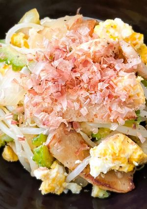簡単ヘルシー☆豚トロのゴーヤチャンプルー-レシピのメイン写真