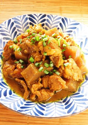 ☺簡単おつまみ♪カレー味の牛すじ煮込み☺-レシピのメイン写真