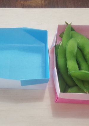 ササッとおつまみ。焼き枝豆と紙箱改-レシピのメイン写真