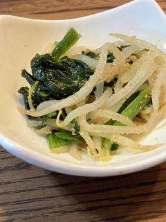 ほうれん草ともやしの胡麻和え-レシピのメイン写真