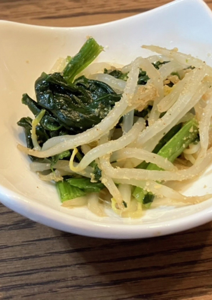 ほうれん草ともやしの胡麻和え-レシピのメイン写真