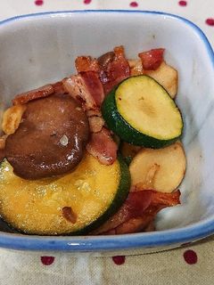 ズッキーニとエリンギのベーコン炒め-レシピのメイン写真