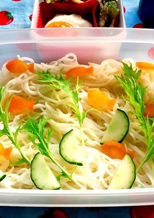 金魚の水槽☆ソーメン弁当-レシピのメイン写真